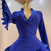 FIFI Bleu – Tenue de Danse Orientale 2 Pièces (Tenue + Ceinture)