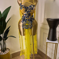Citrine Saphir Jaune : Costume de Danse Orientale