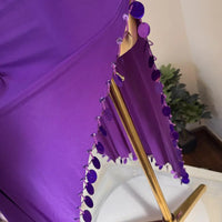 FIFI Mauve – Tenue de Danse Orientale 2 Pièces (Tenue + Ceinture)
