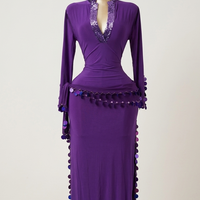 FIFI Mauve – Tenue de Danse Orientale 2 Pièces (Tenue + Ceinture)